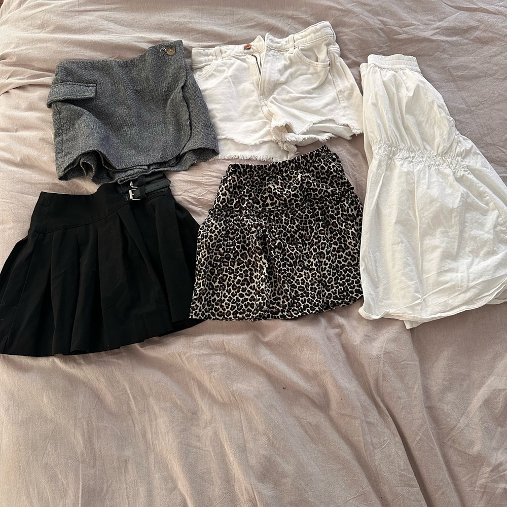 Zara girls bundle skirts, shorts and skort